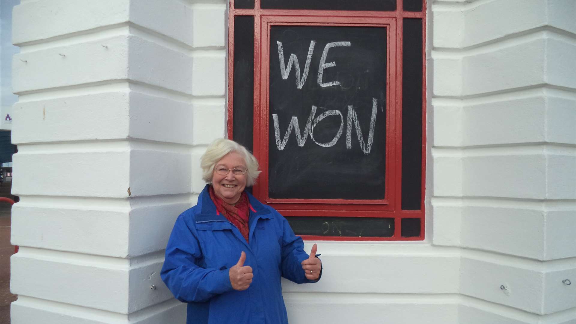 Pier Trust chairman Doreen Stone: "We won"
