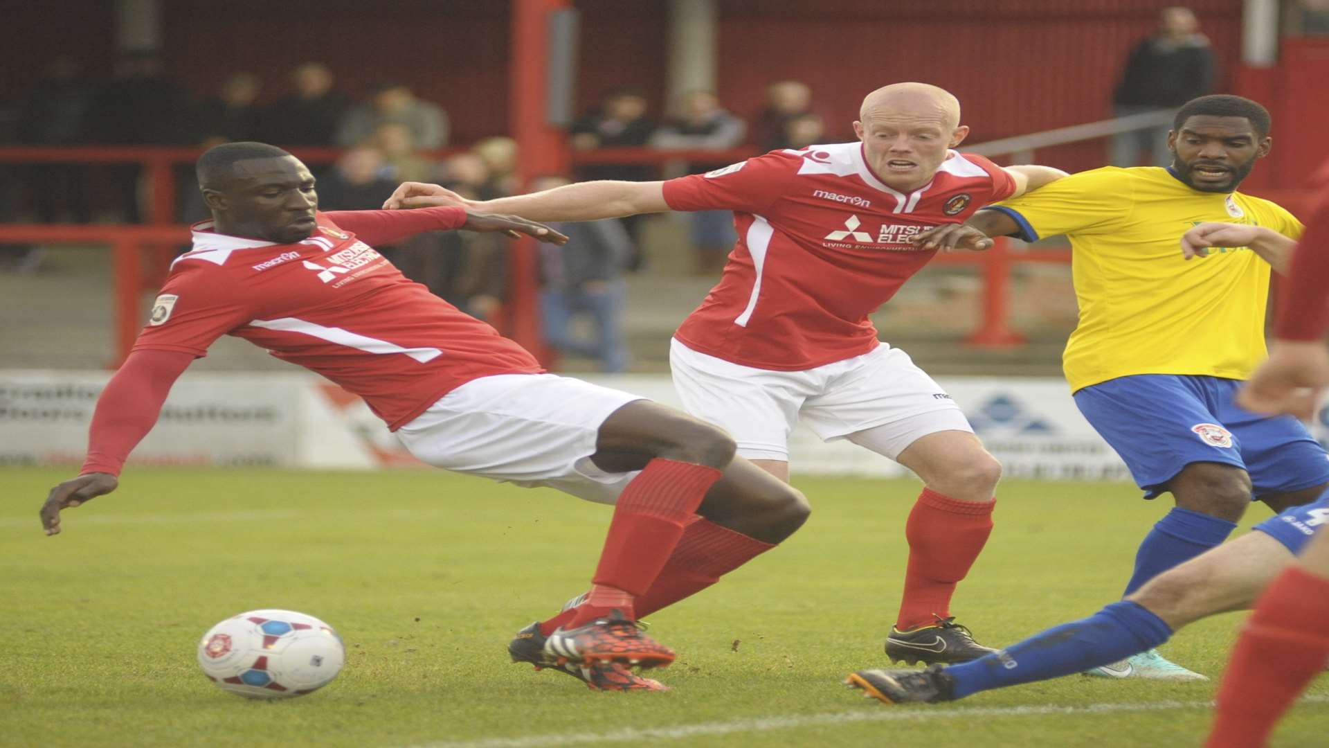 Ebbsfleet could not find the target against Bath. Picture: Steve Crispe.