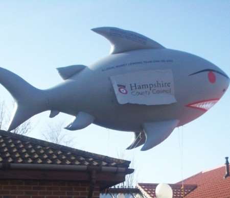 The inflatable shark that will be on show