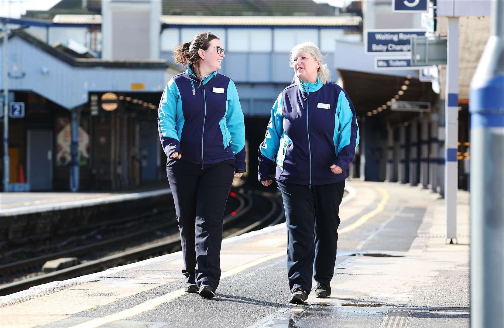 Mother's Day will be another day at work for trainee train drivers Cynthia and Vicki McCarry