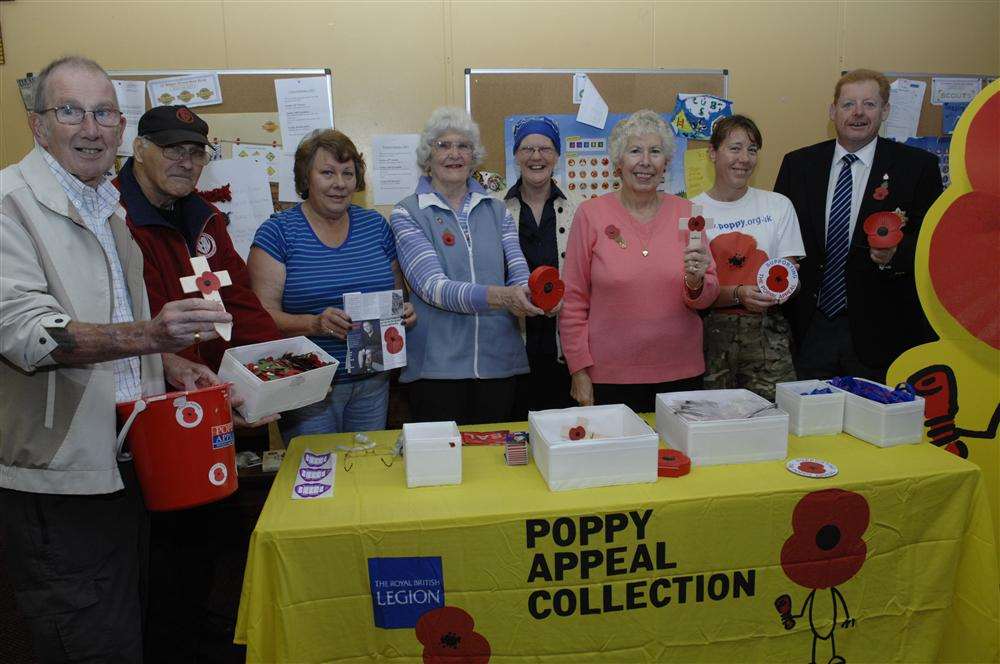 Members of Sheppey's Royal British Legion branch launch this year's Poppy Appeal
