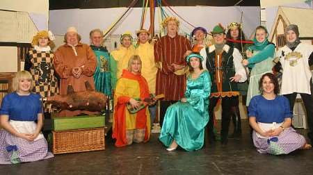 The cast on stage for Borograd's production of Robin Hood. Pictures: JOHN WESTHROP