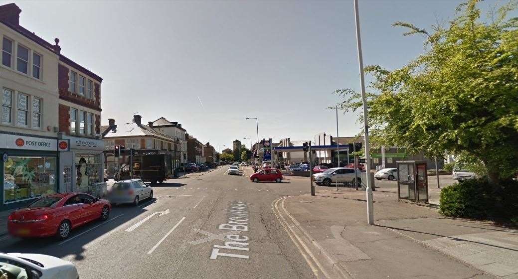 Attack in The Broadway, Broadstairs. Picture: Google