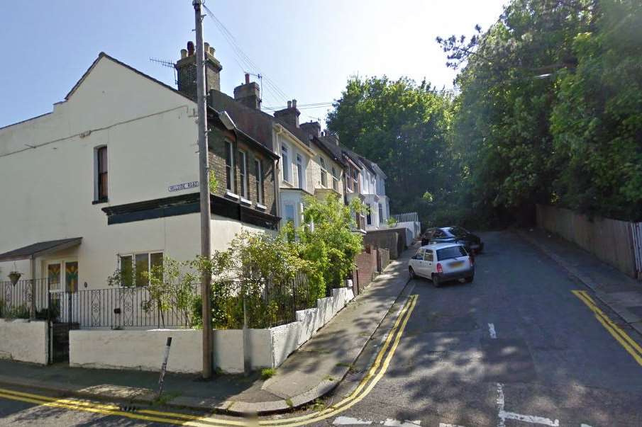 Fire crews were called to Minnis Terrace in Dover after a fire broke out in the attic of a house. Picture: Google