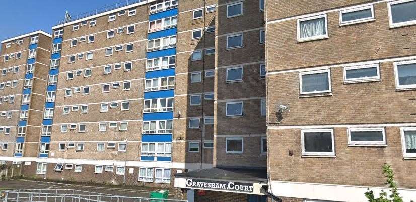 Gravesham Court, Clarence Row, Gravesend. Picture: Google Streetview (12849373)