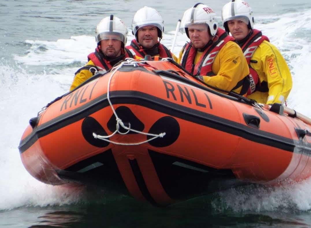 The inshore lifeboat Buster being put through its paces by the Sheerness RNLI crew