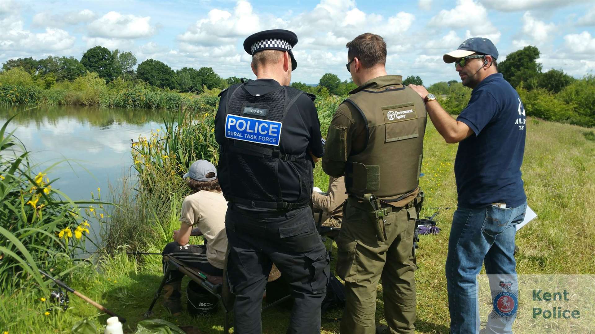 Police were out alongside environment agency and The Angling Trust to catch law-breaking anglers
