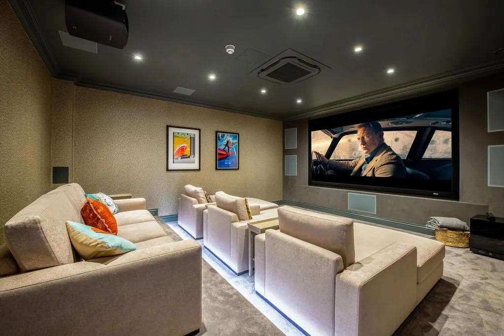 Sit back and relax in the Sony 4K cinema room. Picture: Knight Frank