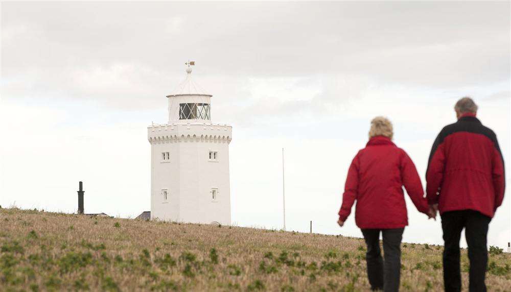 South Foreland lighthouse at the White Cliffs of Dover