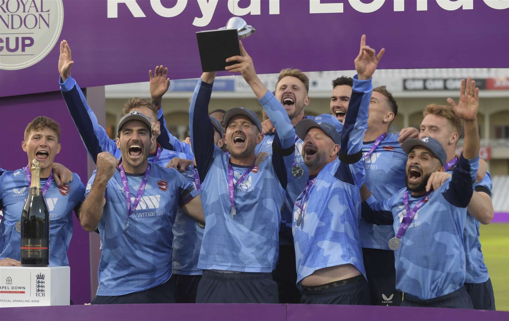 Kent winning the Royal London One-Day Cup was Kent Men's moment of the year, as decided by head coach Matt Walker. Picture: Barry Goodwin