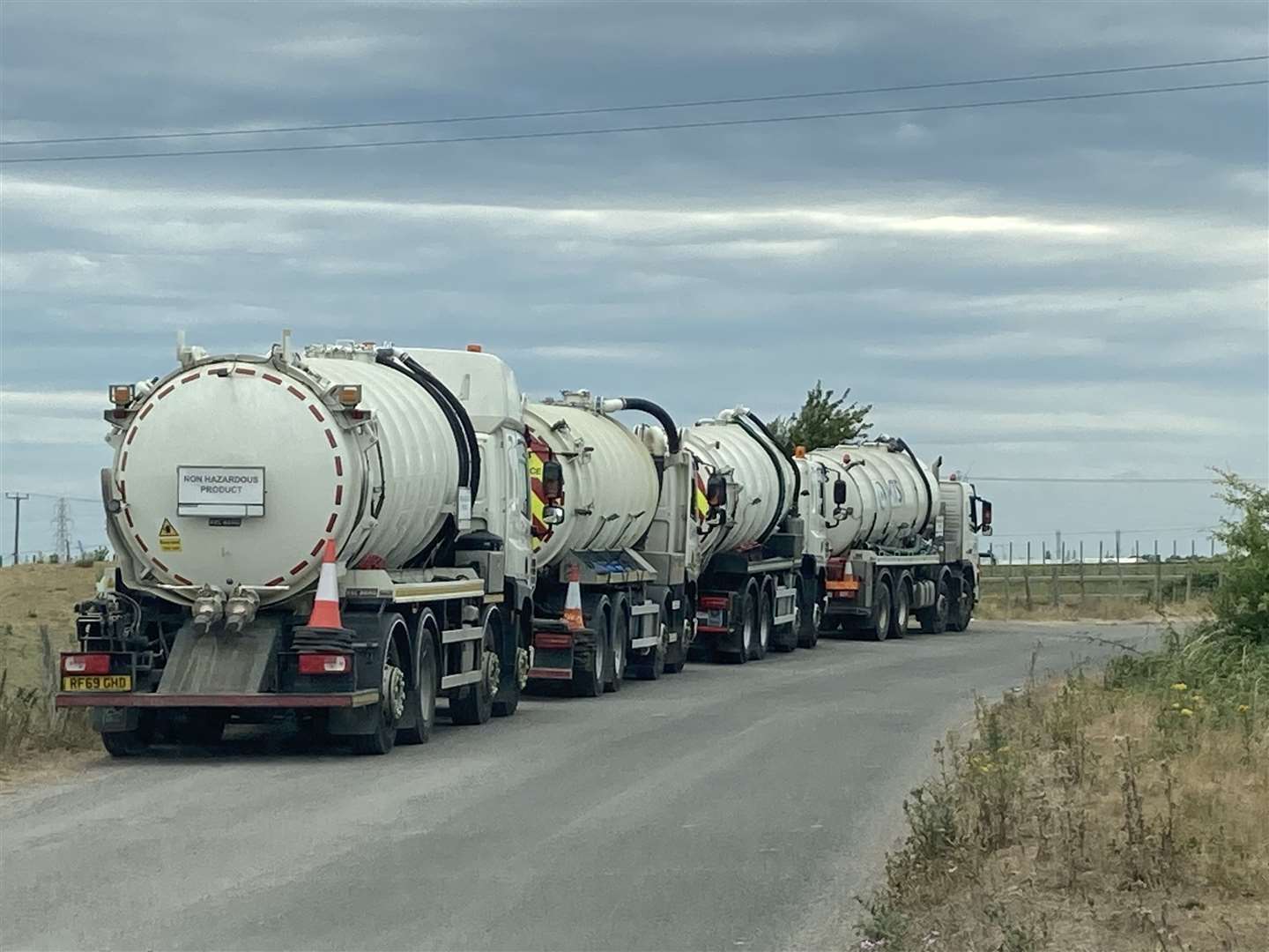A fleet of tankers shipped in water to Sheppey when the main pipe burst in two places cutting off supplies to the Island