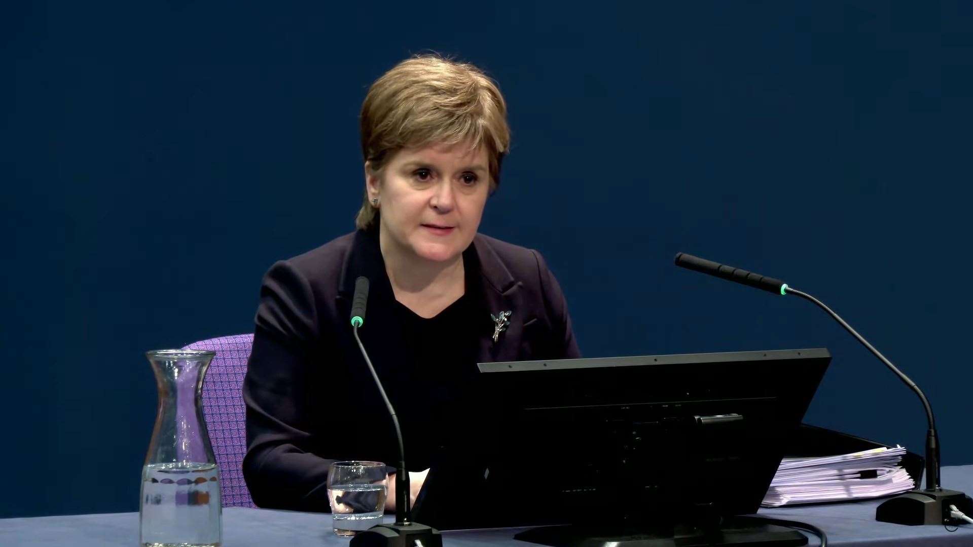 Former Scottish first minister Nicola Sturgeon was questioned by the UK Covid-19 Inquiry while the debate was taking place in Holyrood (UK Covid-19 Inquiry/PA Media)