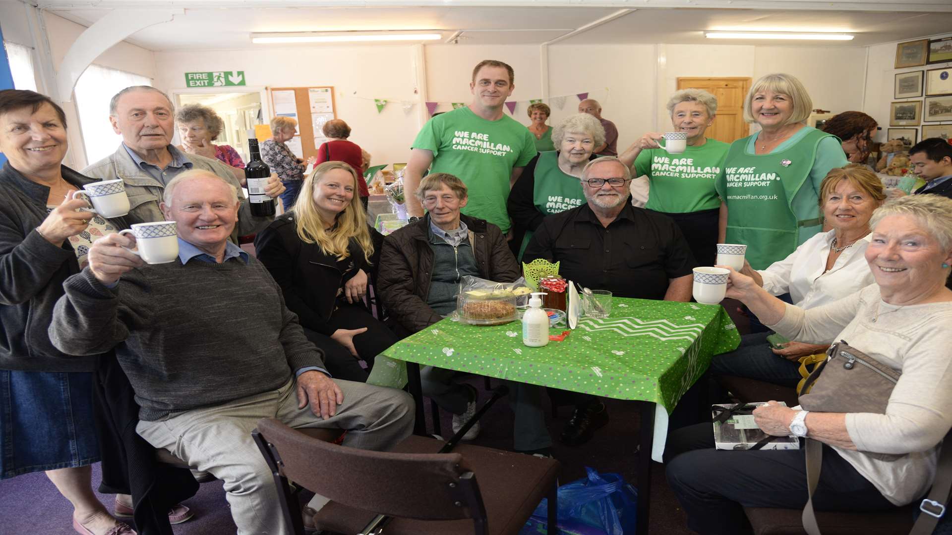 Customers and helpers at the Macmillan coffee morning held at Hesketh Park Bowls Club, Dartford on Friday morning.