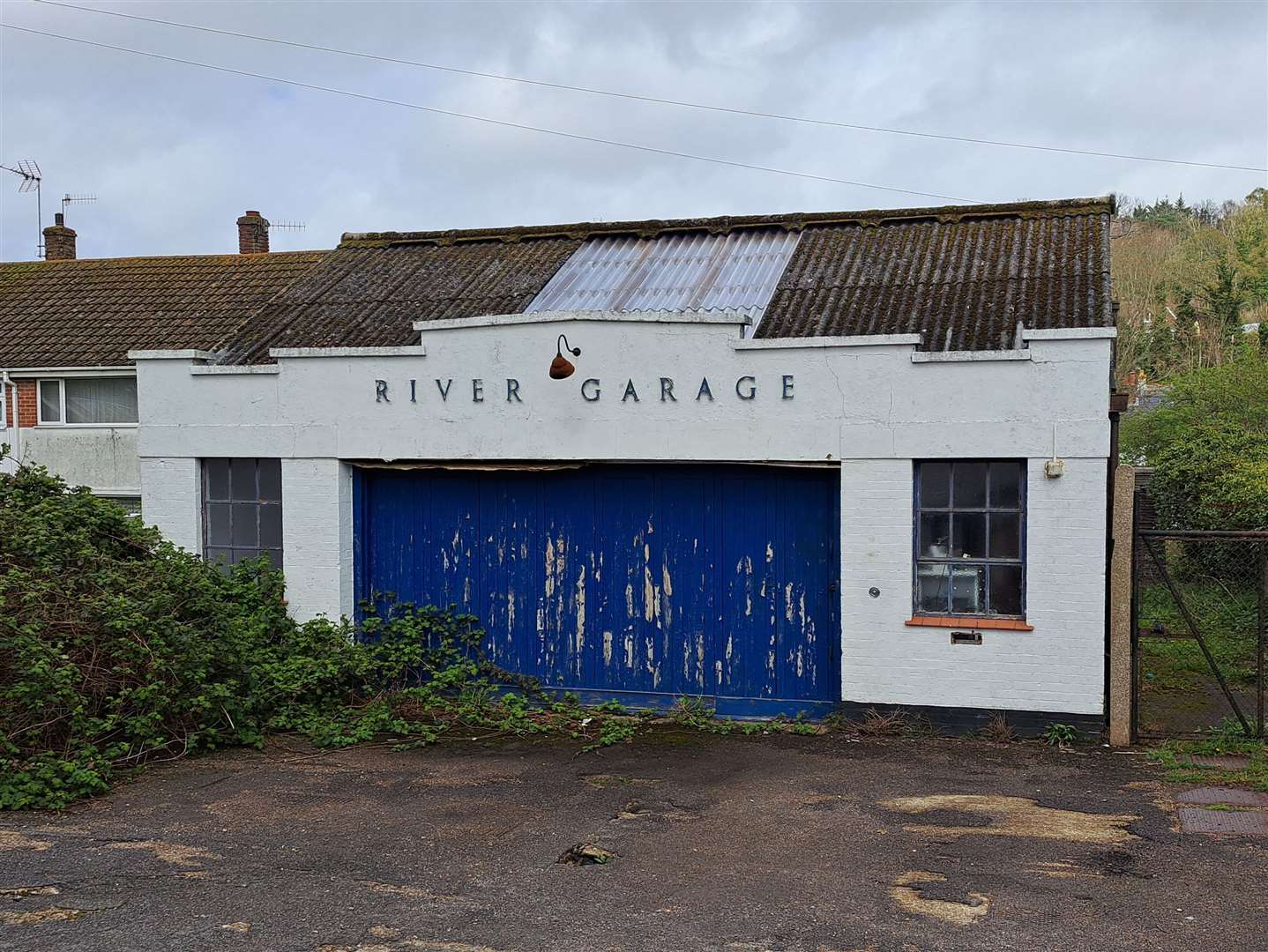 The disused River Garage near Dover, which could be replaced by homes