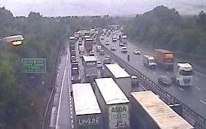 The incident has caused heavy traffic on the M25. Picture: Traffic England (14028142)