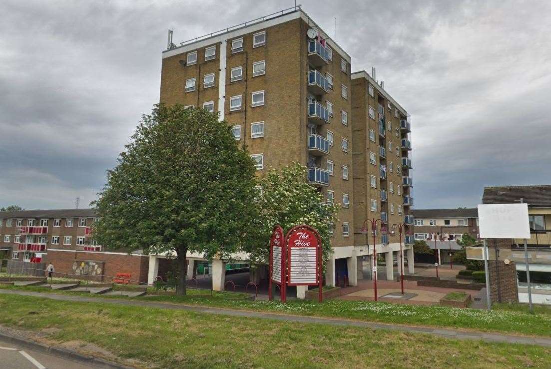 Flats at The Hive in Northfleet. Image: Google Maps (14576024)