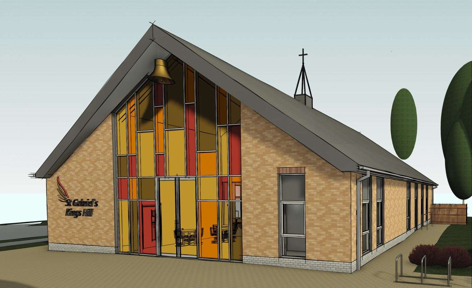 What the new St Gabriel's Church at Kings Hill will look like