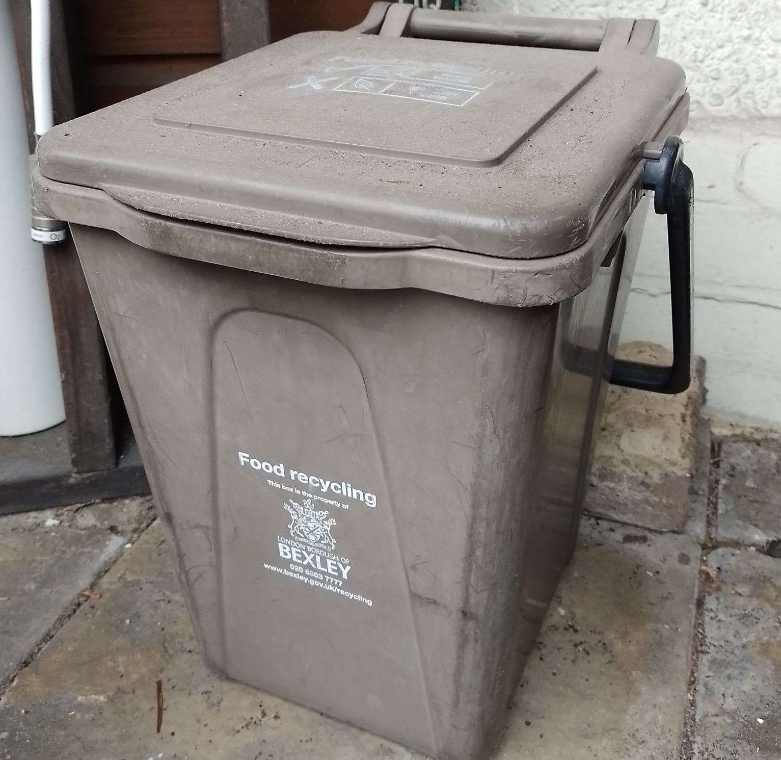 The bin was located at a Co-Op recycling point in Valliers Wood, Sidcup. Picture: RSPCA