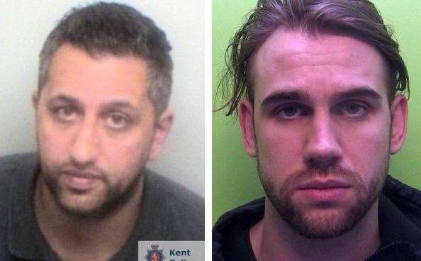 Omerfaraz Rahman and Jonathan Oscroft were locked up last month. Pictures: Kent and Nottingham Police