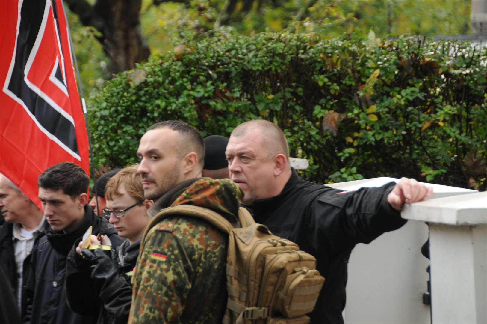 Another picture reportedly showing Andy Weatherhead at the rally. Picture: Hope Not Hate