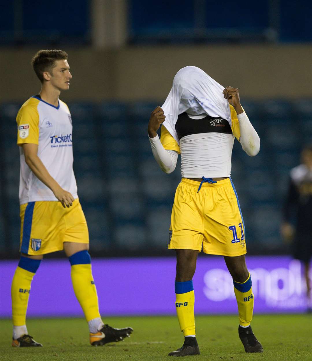 Regan Charles-Cook reacts at defeat in the penalty shoot out against Millwall Picture: Ady Kerry