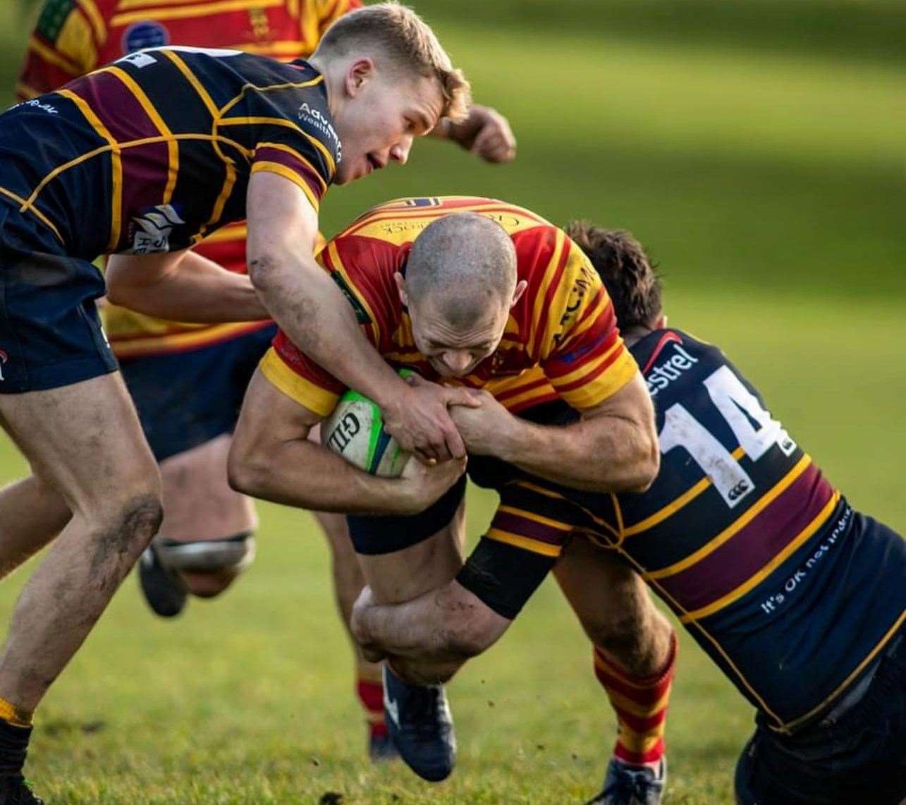 Charlie Wardzynski in action for Medway against Old Colfeians. Picture: Jake Miles