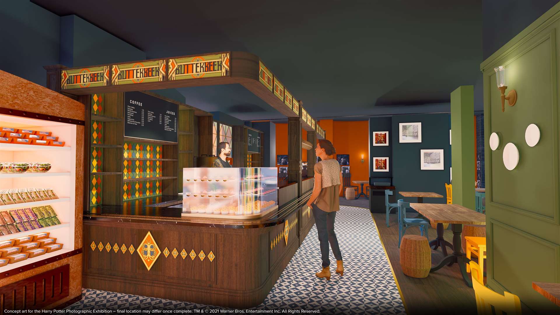 A Butterbeer bar is opening at the new attraction in Covent Garden. Credit: The Harry Potter Photographic Exhibition