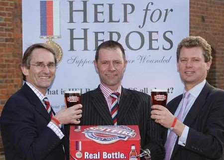 Pictured, left to right, Bryn Parry, Andy Stockton and Jonathan Neame