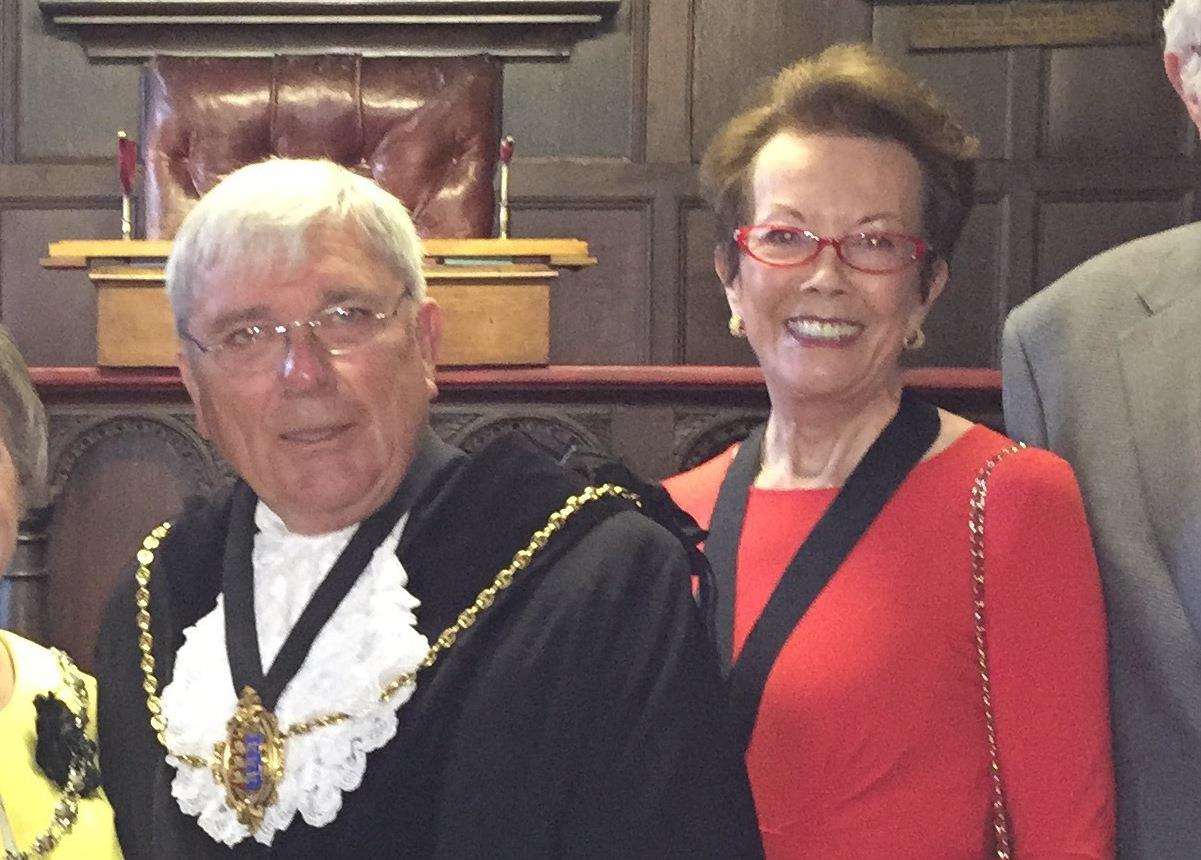 Mayor of Sandwich Paul Graeme (left) admits advising Cllr Liote (right) to gain support for the role