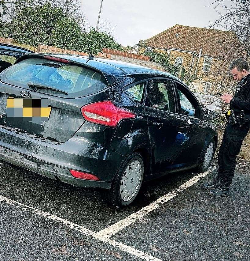 The driver was issued with a ticket. Picture: Kent Police