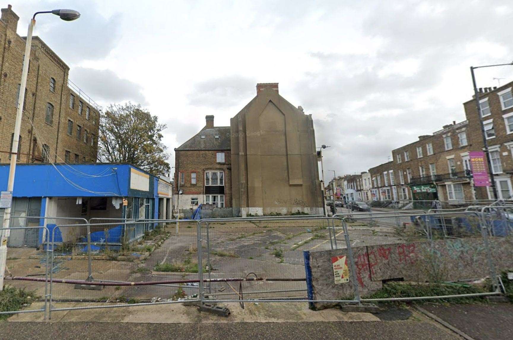 Twenty flats and two shops planned for the former car wash site in Cliftonville have been turned down by the council. Picture: Google