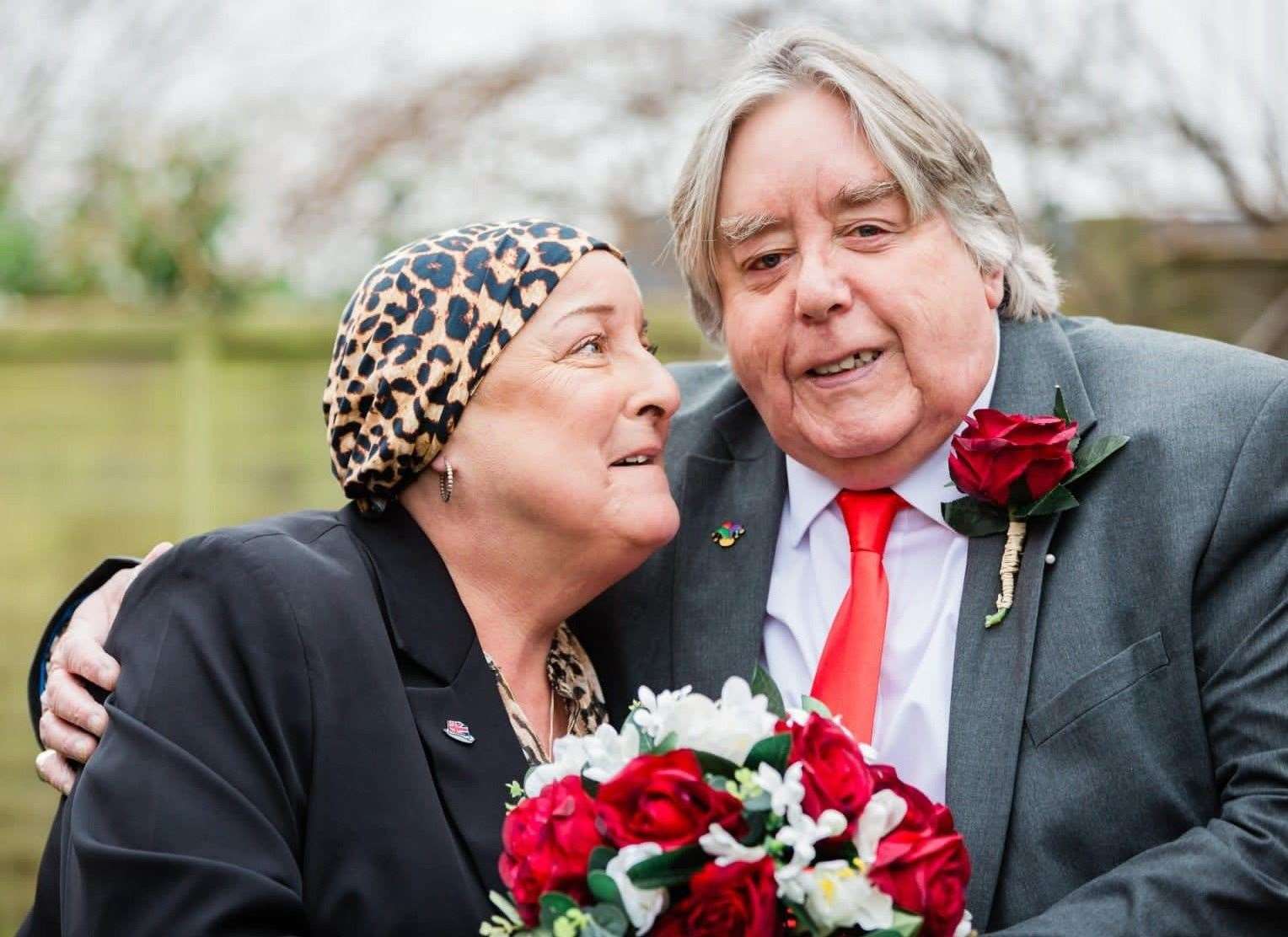 Julie, 62, was diagnosed with a glioblastoma and is undergoing chemotherapy. Picture: SWNS