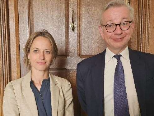 Helen Whately with Michael Gove