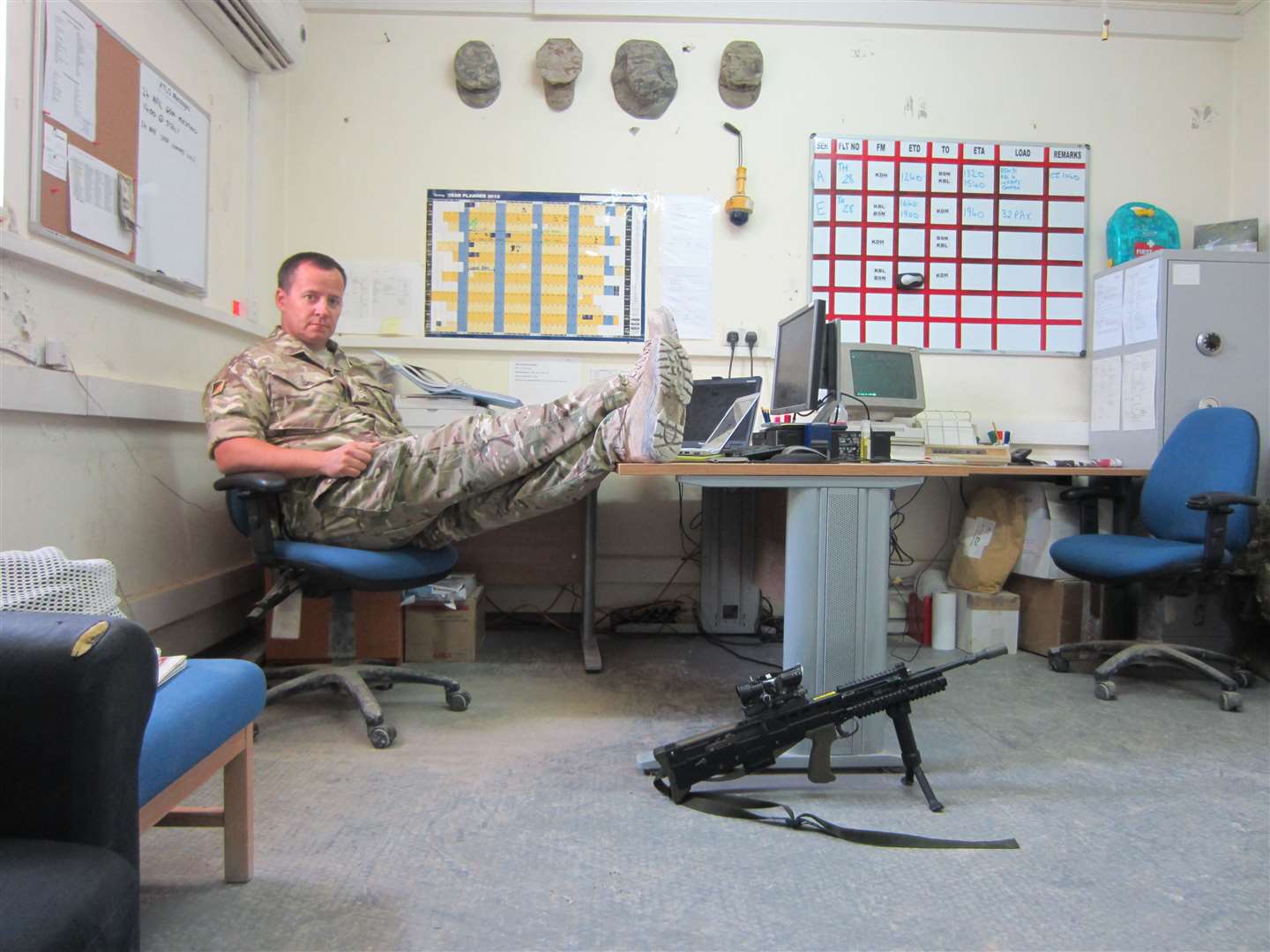 James Lee working hard for Queen and Country in Afghanistan