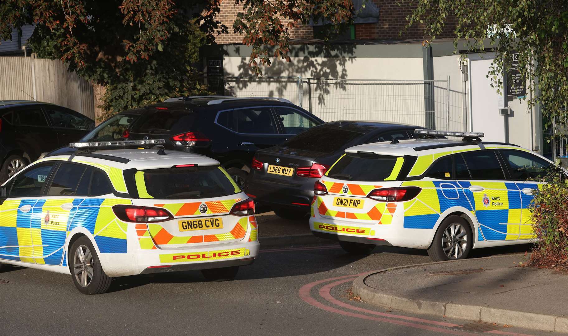 Police attended the Hermitage Lane area of Maidstone in search of a man and baby. Picture: UKNIP