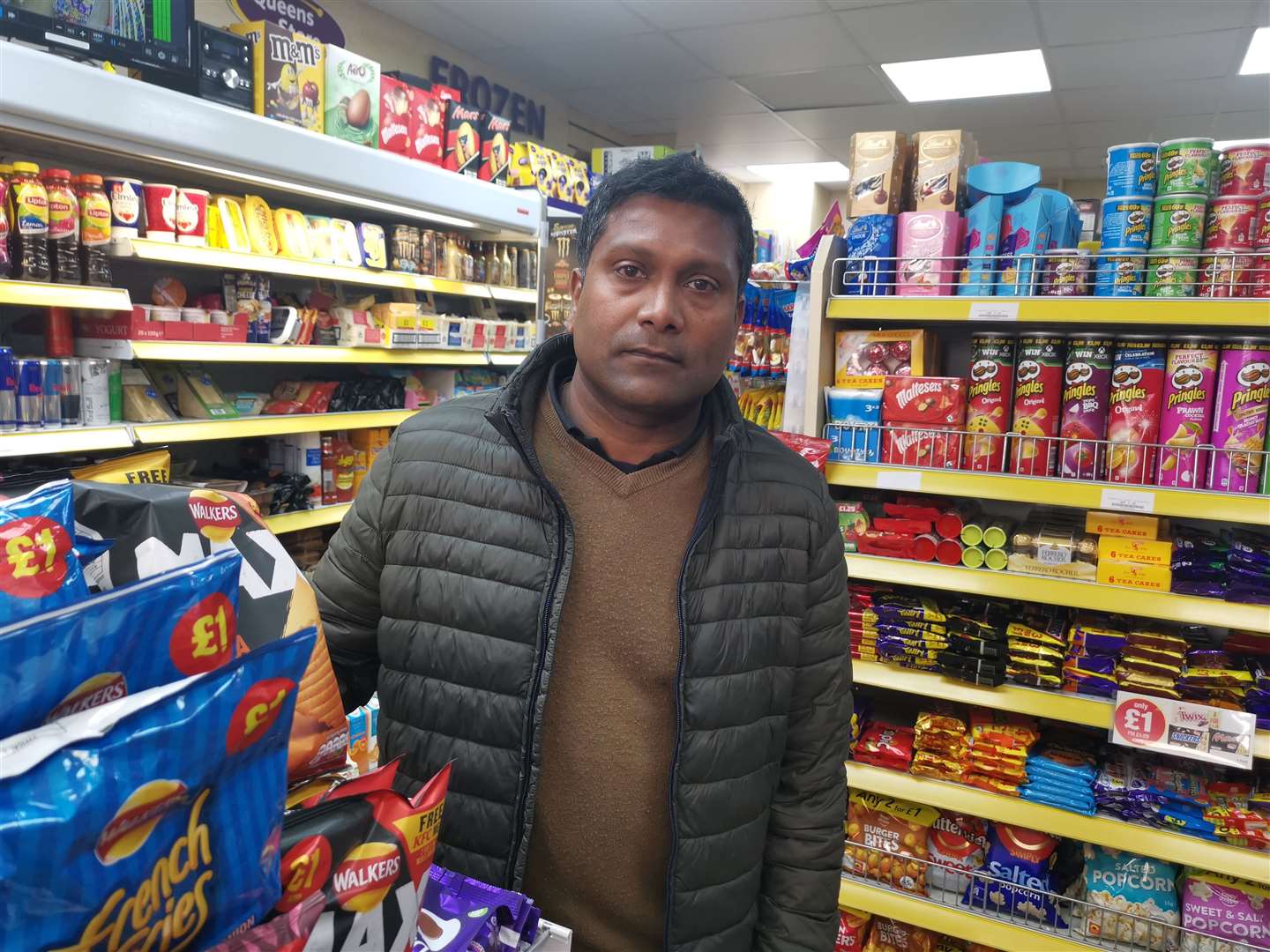 Shop owner Ravi Laurant