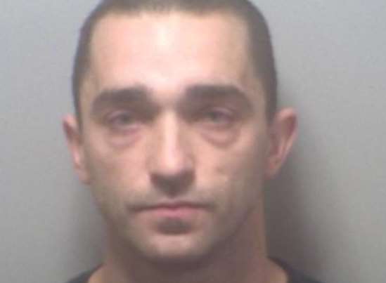 Thomas Ziemys, 31, of High Grove Road, Chatham, was jailed for three and a half years