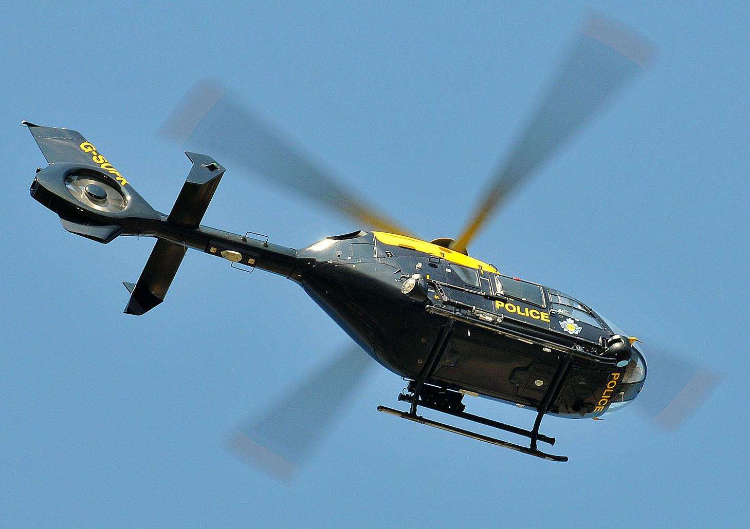 The police helicopter had been out looking for Mr Chambers