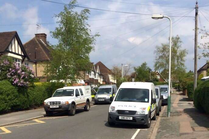 Police were called to the street in Tunbridge Wells. Picture: @wardrobefairy