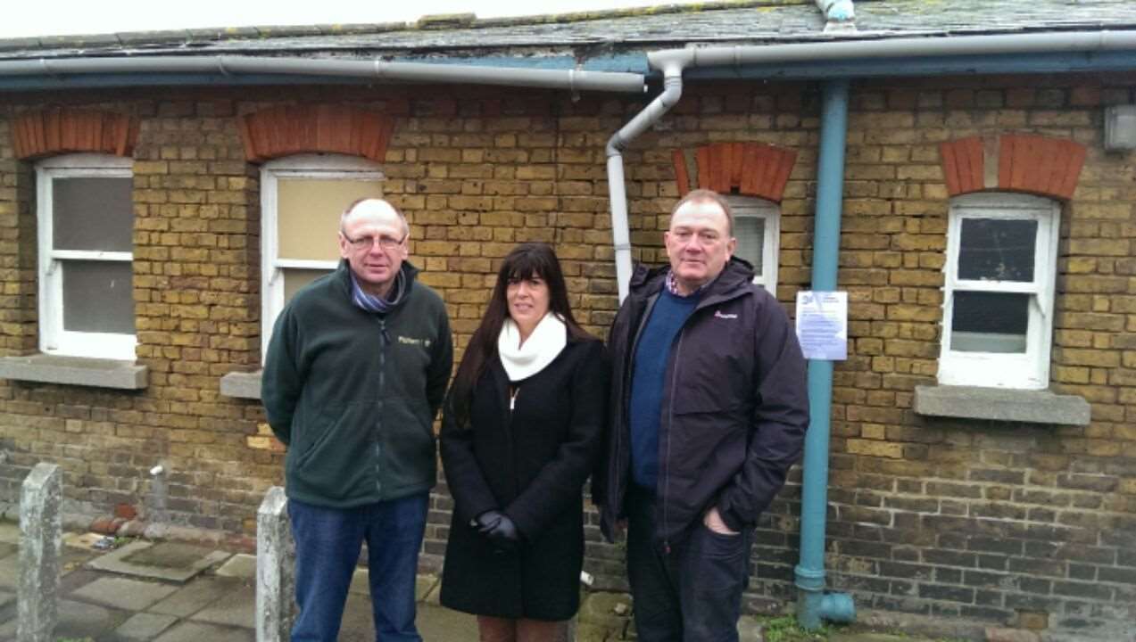 Nick Stevens, Yvonne Hankin and Gary Holmes, the new developers of a cafe on the seafront