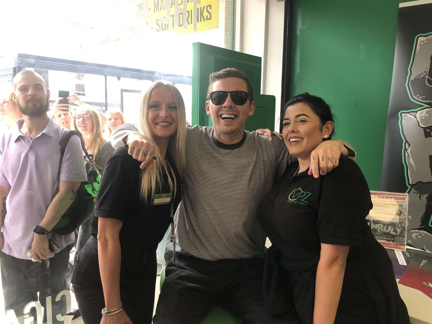Professor Green was at the VPZ store in Maidstone (14964787)