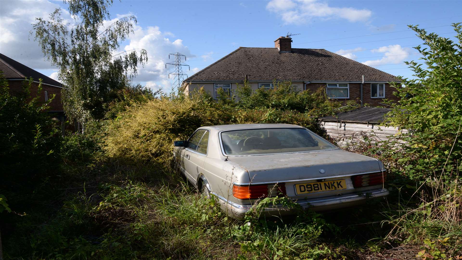 The overgrown property in Highland Road, Chartham