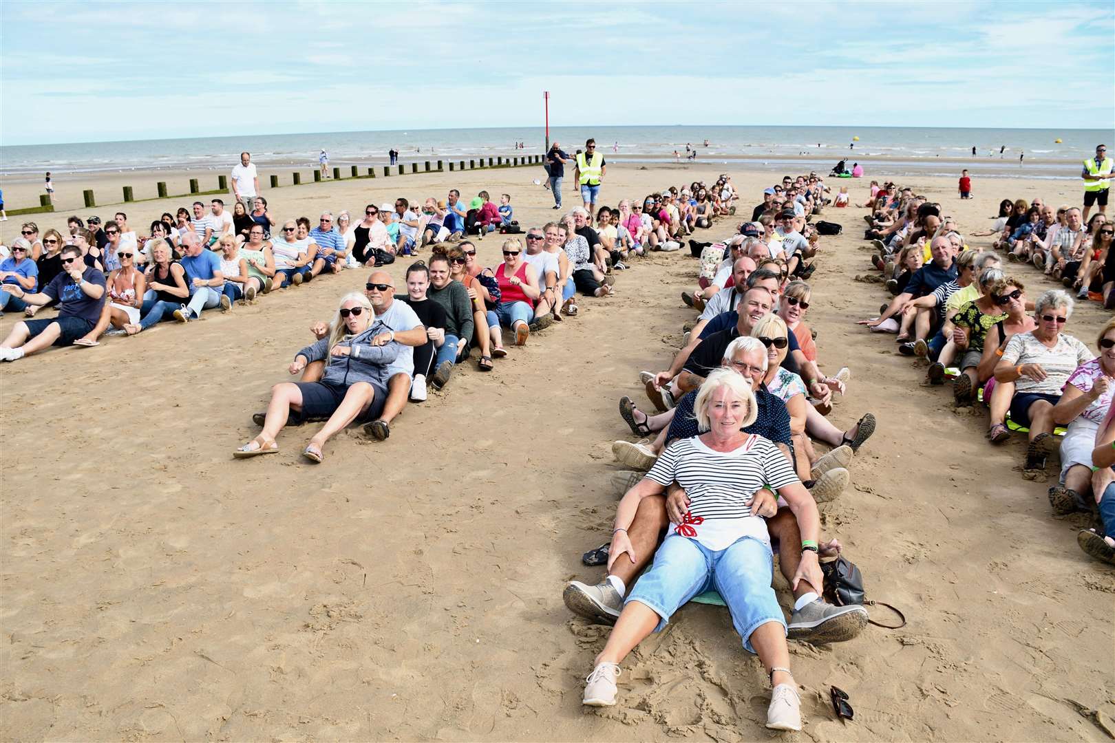 Oops Upside Your Head World Record attempt in Dymchurch. Credit: David Knight (3596165)