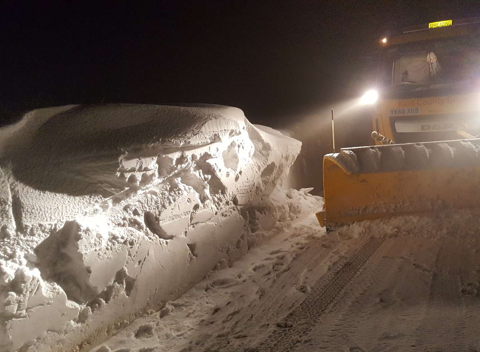 Gritters were working round the clock. Picture: Griting Kent