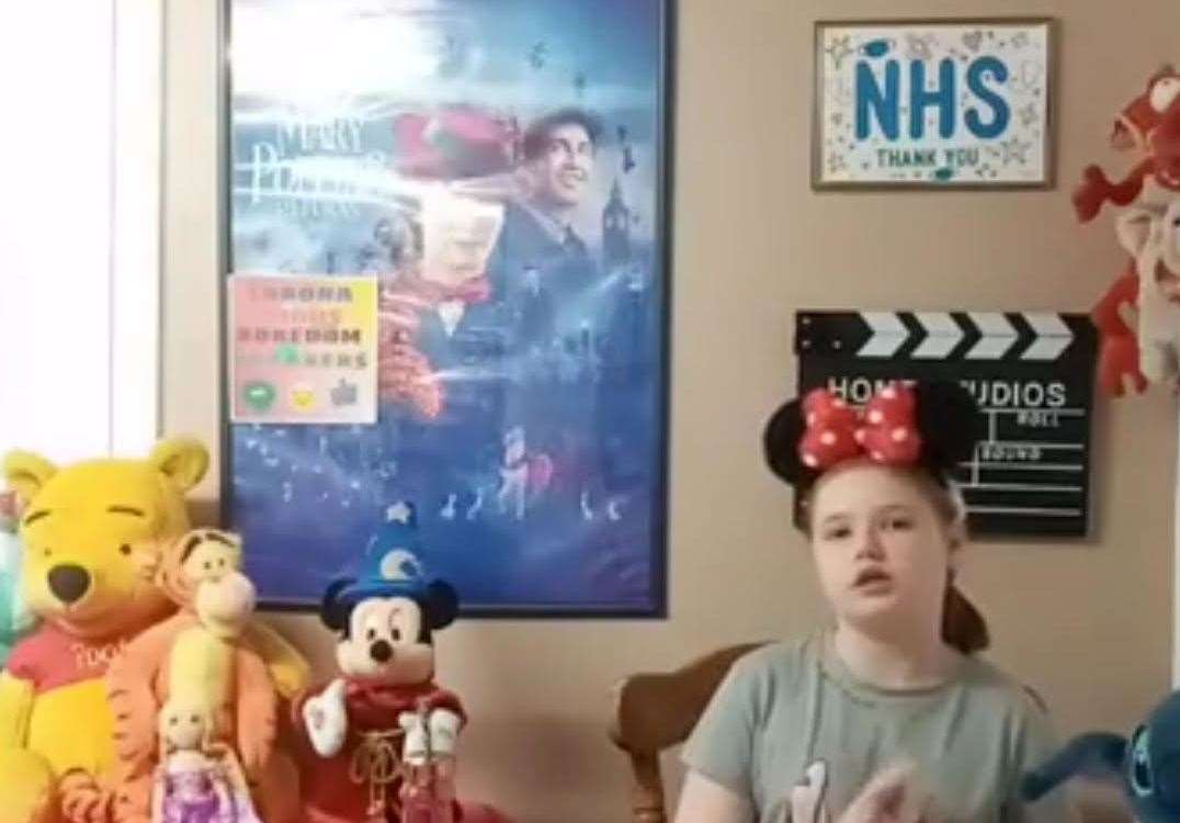 Bethany taking part in Facebook live activities