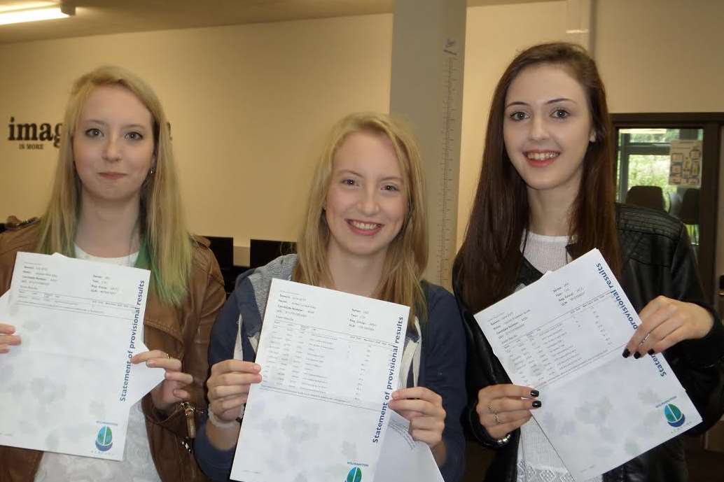Wilmington Academy pupils celebrate their A-level results