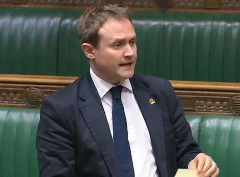 Tom Tugendhat is one Kent MP who opposes the plans. Picture: Parliament TV