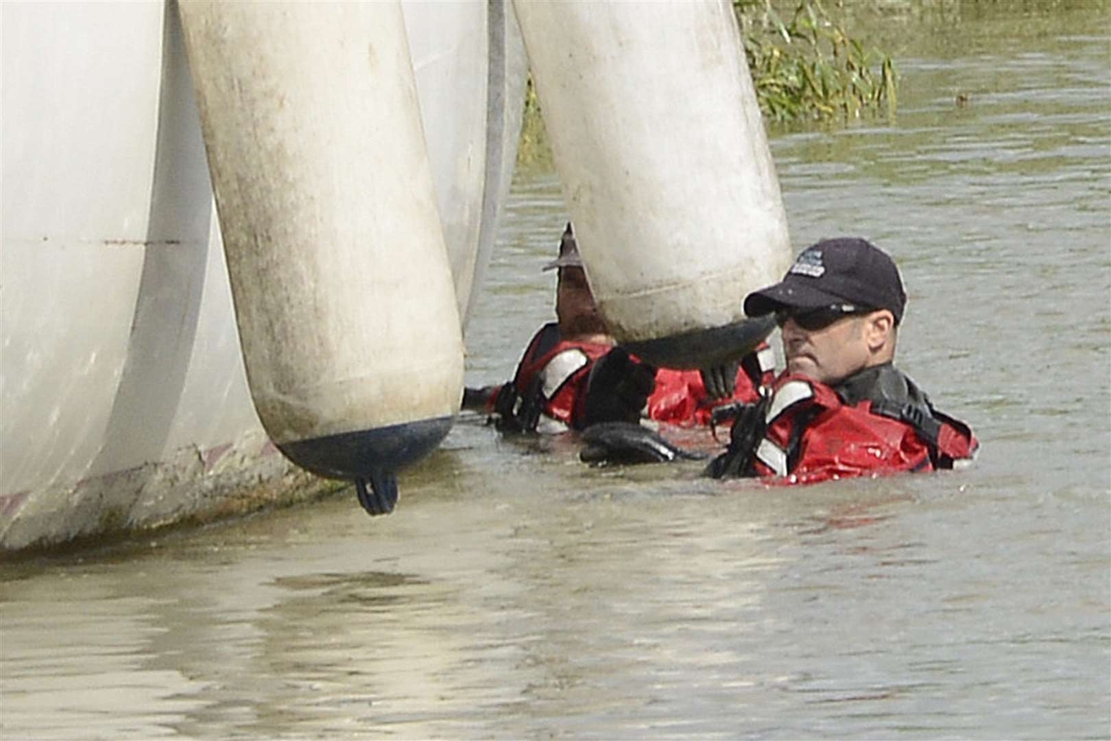 Police Divers search boats and the river Stour. Picture: Paul Amos