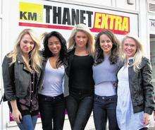 The girls from Phacebook popped into the Thanet Extra and kmfm after playing at a sell-out JLS gig in Margate