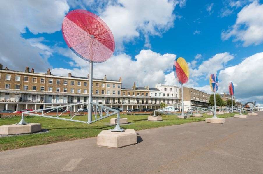 Beacons has been unveiled on Ramsgate's East Cliff. Picture: John Sainsbury